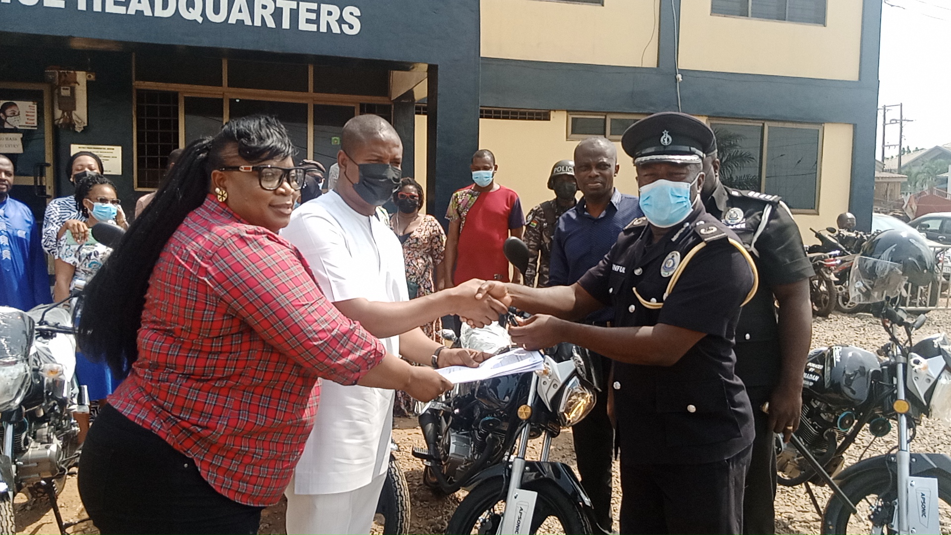 MP for Adentan donates Motorbikes to Police to Combat Crime