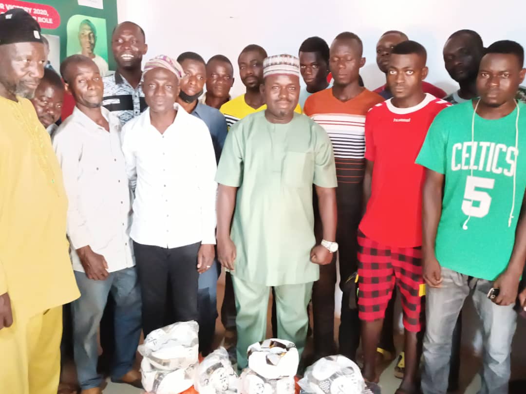 MP for Kumbugu presents Jerseys to six communities Football Clubs