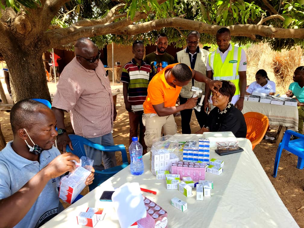 Over 2000 residents of Krachi West Get Free Eye Tests, Cataract Screening