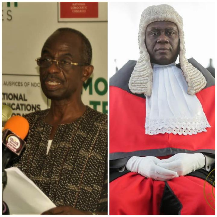 NDC indicts Chief Justice of leading a ‘Tyrannical’ Judicial system.to cripple Ghana’s Democracy
