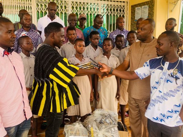 NDC PC for Garu Donates 1160 Maths Sets to BECE Candidates