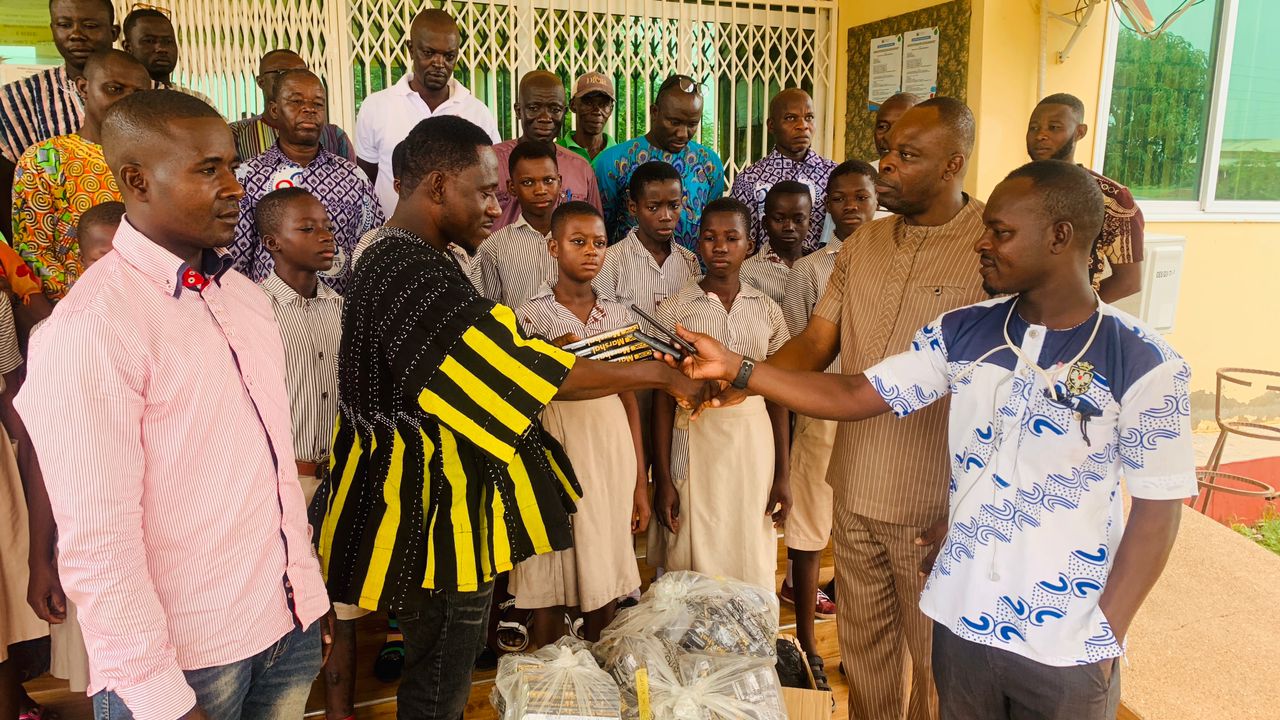 NDC PC for Garu Donates 1160 Maths Sets to BECE Candidates