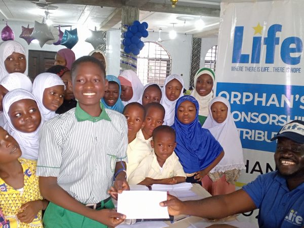 Over 500 Orphans Receives Education Support from Life for Relief and Development
