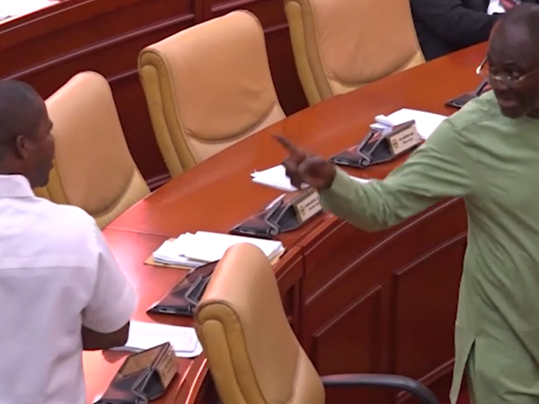 Ken Agyapong  Clash with  NPP MP  in Parliament