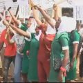 Unemployed graduate nurses and midwives hit the streets of Tamale