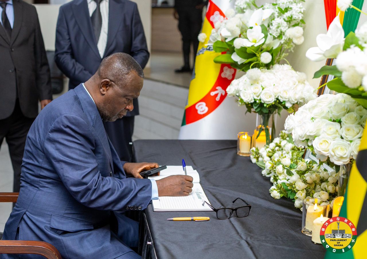 Helicopter Crash: Acting Chief Justice Signs Book of Condolences in Parliament