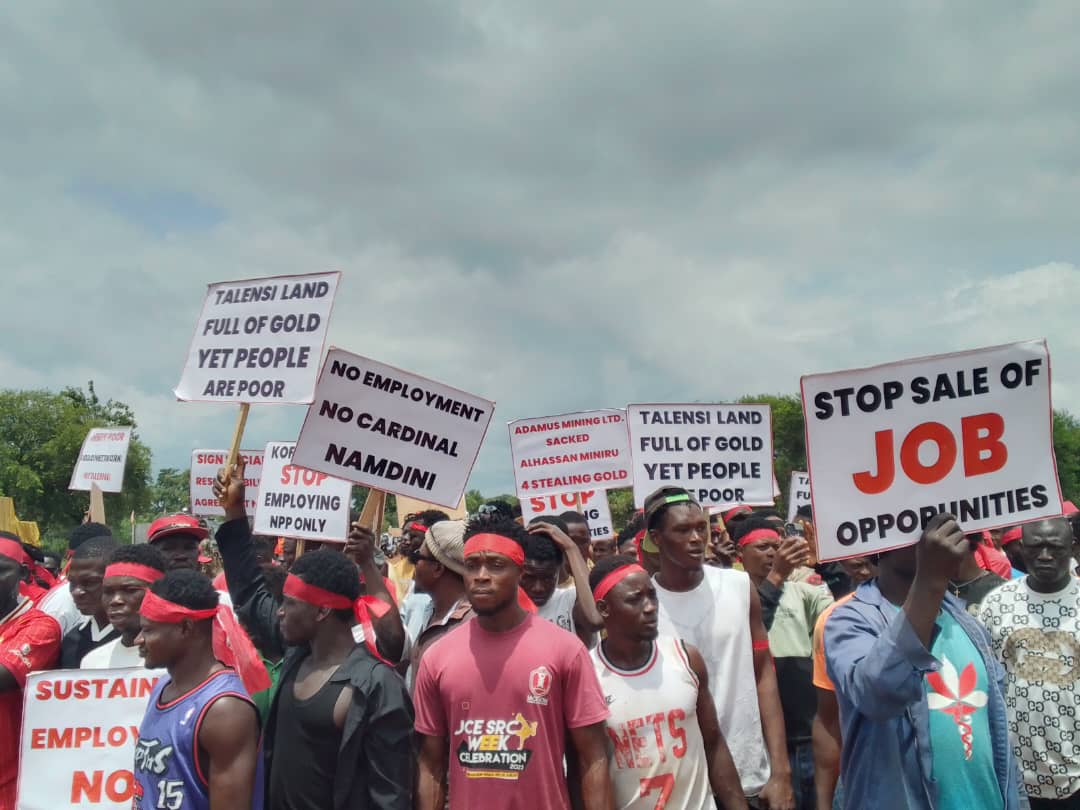 Talensi Youth Demonstrate Against Cardinal Namdini Over Lack of Jobs for Locals