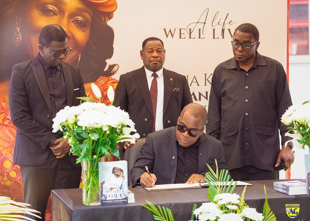 Rev.Wengam and Assemblies of God Hails Nana Konadu Agyeman Rawlings’ Legacy during Condolence Visit