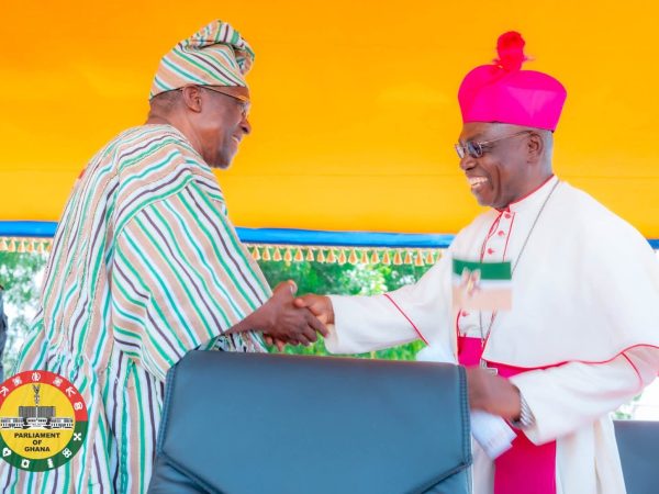 Wa Catholic Diocese  Honours Speaker of Parliament