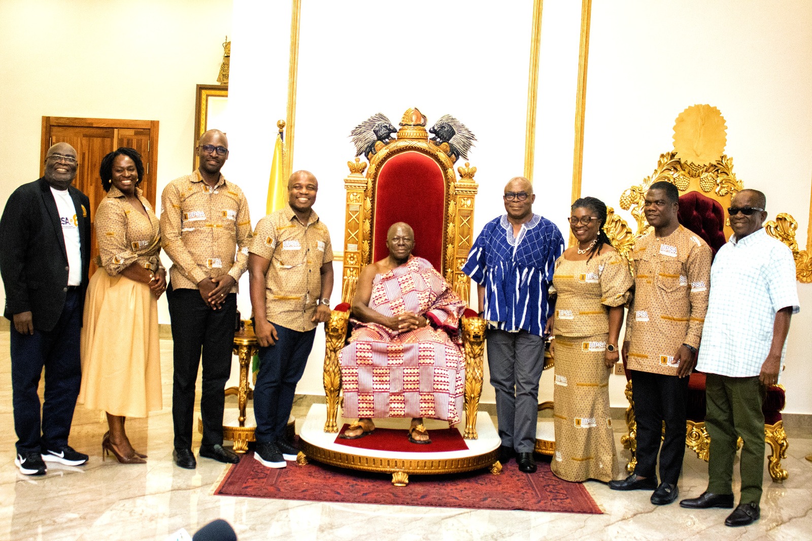 UPSA Leadership Pays Courtesy Call on the Asantehene, His Royal Majesty, Otumfuo Osei Tutu II