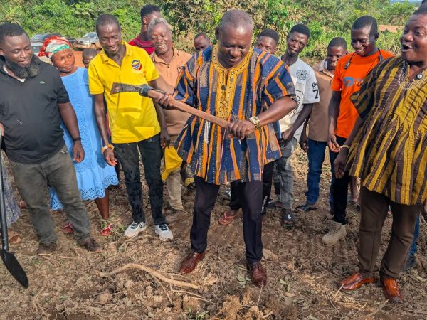 MP for Prestea Huni-Valley Cuts Sod for Two Classroom Projects to Boost Quality Education in Constituency