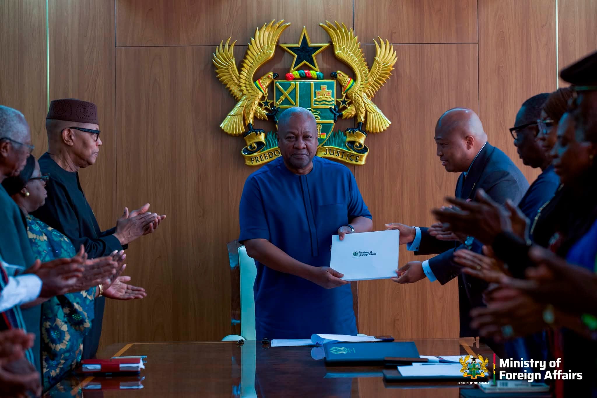 Mahama Receives Five Reports as Ghana Sharpens Agenda for 2027 AU Chairmanship