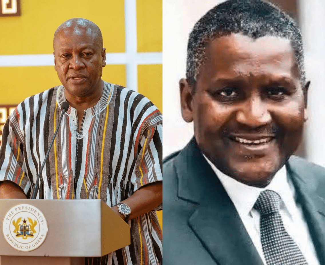 Money Follows Trust’ — Dangote Commends Mahama for Ghana’s Economic Turnaround